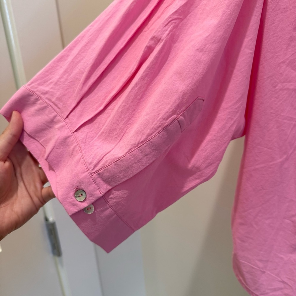 Araminta James Biarritz Poplin Cotton Button down top hot pink
Size S - Picture 9 of 9